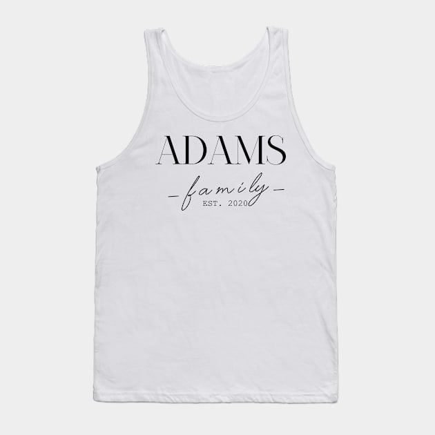 Adams Family EST. 2020, Surname, Adams Tank Top by ProvidenciaryArtist